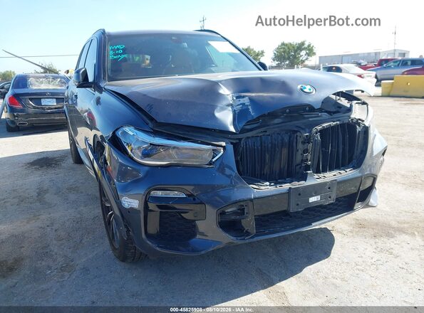 5UXTA6C00M9H08826 2021 BMW X5 Gray Սալոնի հետևի տեսք