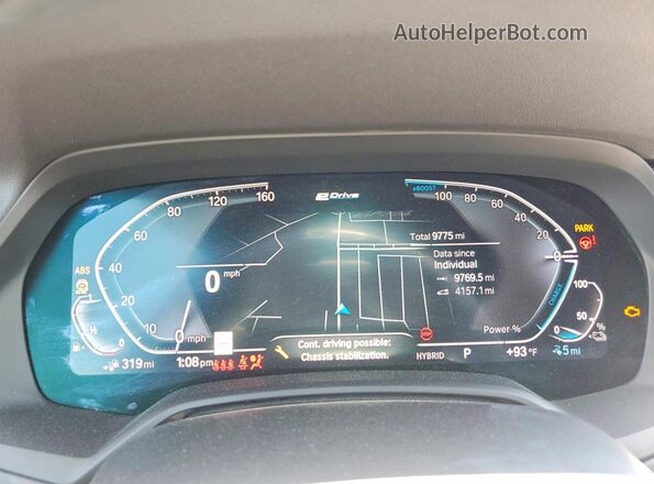 5UXTA6C00P9N60789 2023 BMW X5 Белый Вид щитка приборов