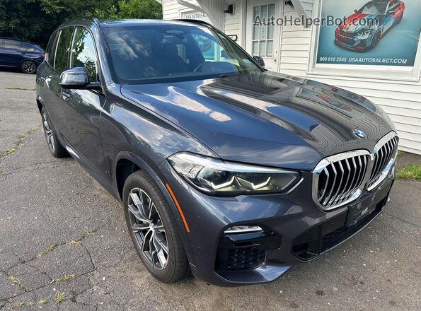 5UXTA6C01M9F30456 2021 BMW X5 Black Передня права чверть
