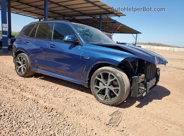 5UXTA6C01P9N76211 2023 BMW X5 Blue Передня права чверть
