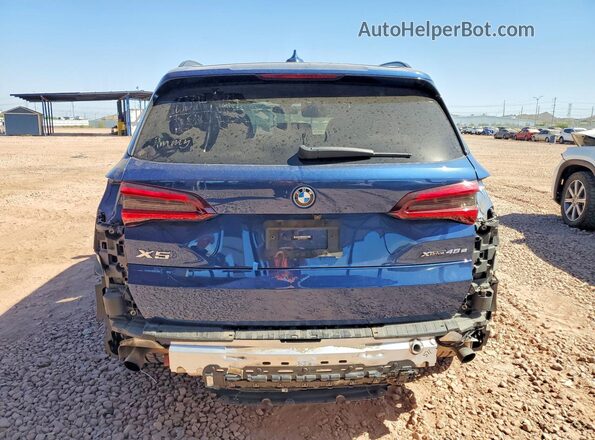 5UXTA6C01P9N76211 2023 BMW X5 Blue Вид ззаду