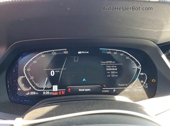 5UXTA6C01P9N76211 2023 BMW X5 Blue Вид щитка приладів