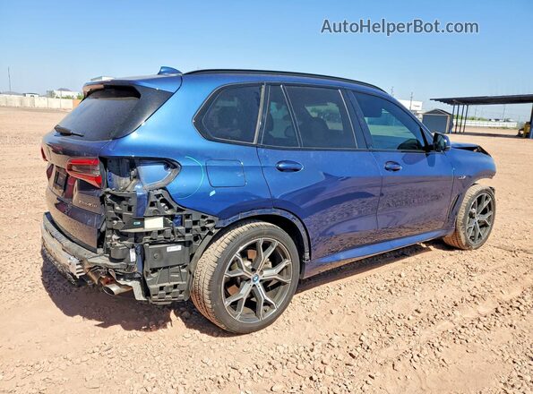 5UXTA6C01P9N76211 2023 BMW X5 Blue Задня права чверть