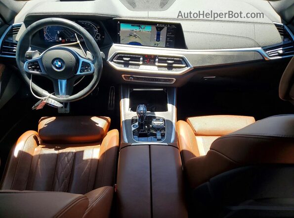 5UXTA6C02N9M41199 2022 BMW X5 Blue Widok deski rozdzielczej