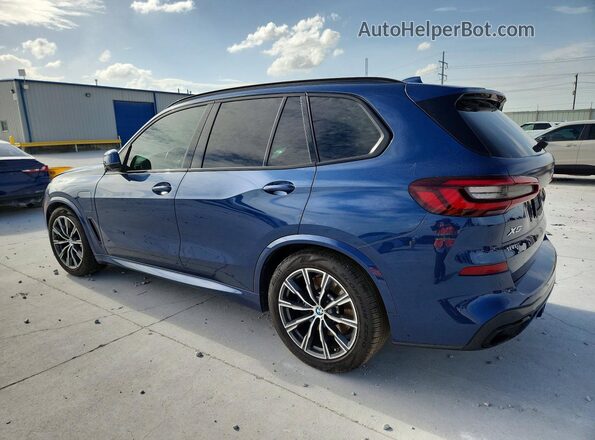5UXTA6C03M9F96619 2021 BMW X5 Blue უკანა მარცხენა
