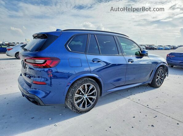 5UXTA6C03M9F96619 2021 BMW X5 Blue უკანა მარჯვენა
