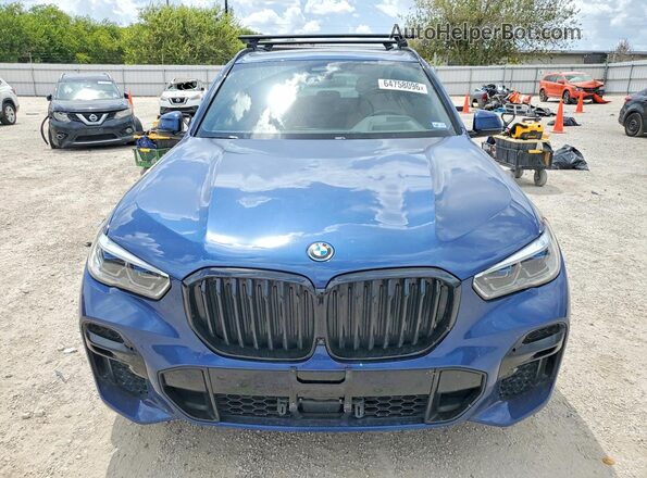 5UXTA6C04P9P81831 2023 BMW X5 Blue Դիմացի տեսք