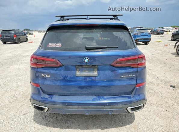 5UXTA6C04P9P81831 2023 BMW X5 Blue Հետևի տեսք
