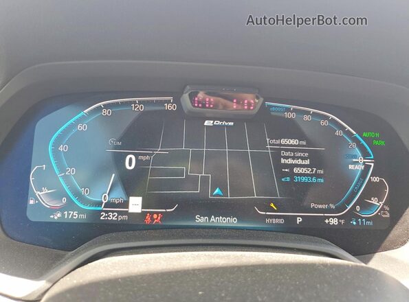 5UXTA6C04P9P81831 2023 BMW X5 Blue Սարքավորումների վահանակի տեսք