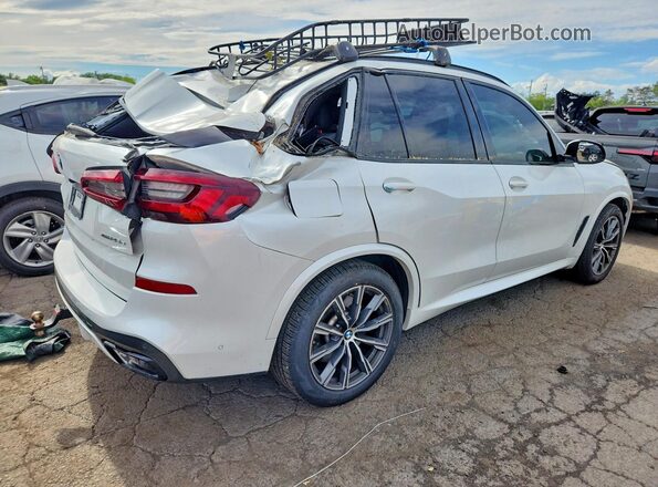 5UXTA6C07M9E75429 2021 BMW X5 White Հետևի աջ