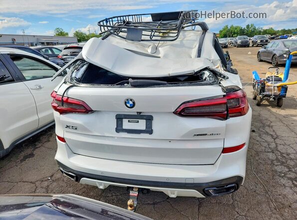 5UXTA6C07M9E75429 2021 BMW X5 White Հետևի տեսք