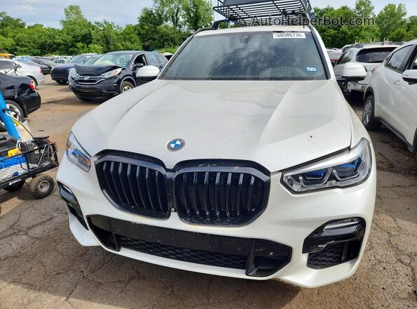 5UXTA6C07M9E75429 2021 BMW X5 White Դիմացի տեսք