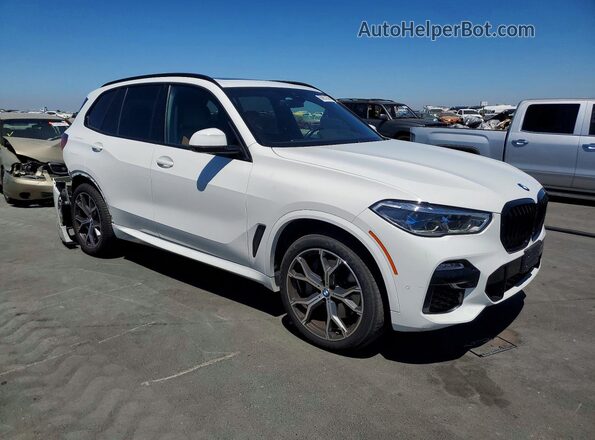 5UXTA6C07M9G09047 2021 BMW X5 White Delantero derecho