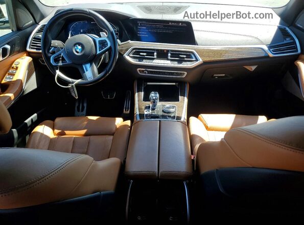 5UXTA6C07M9G09047 2021 BMW X5 White Vista del salpicadero