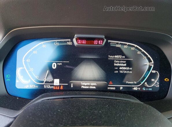 5UXTA6C07N9J40007 2022 BMW X5 White Instrument cluster view