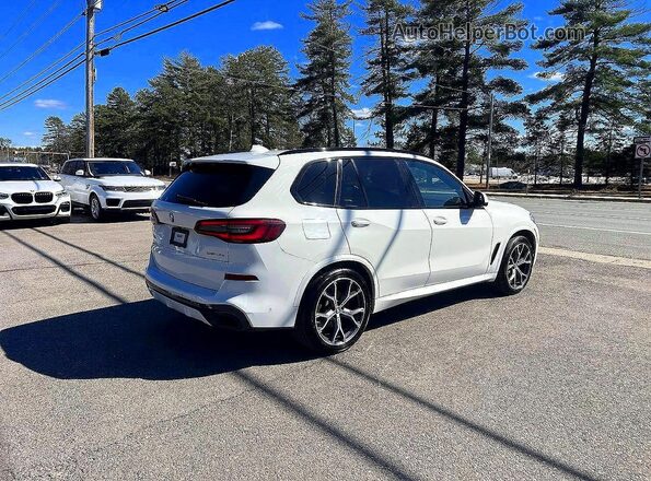 5UXTA6C08M9D84086 2021 BMW X5 White Передня права чверть
