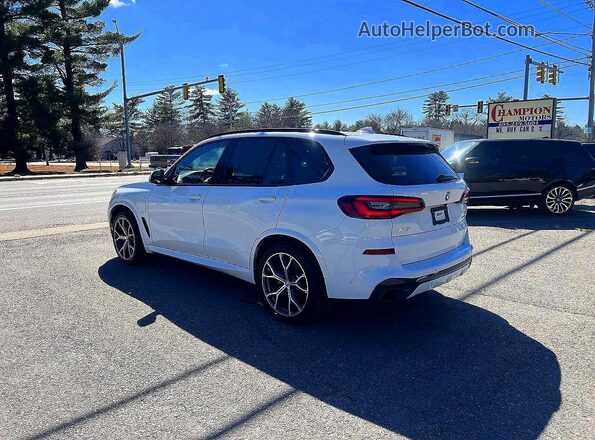 5UXTA6C08M9D84086 2021 BMW X5 White Задня права чверть