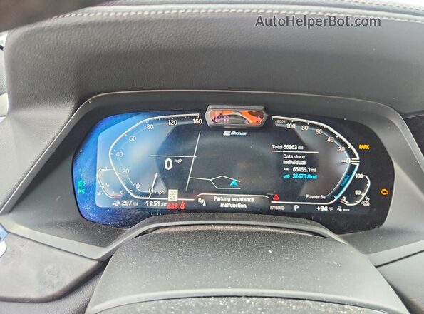 5UXTA6C09N9M26537 2022 BMW X5 Белый Вид щитка приборов