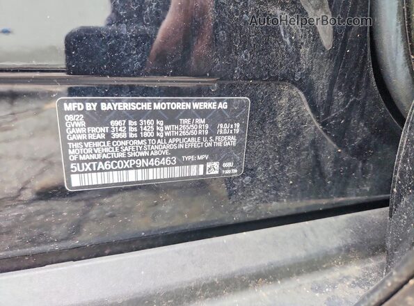 5UXTA6C0XP9N46463 2023 BMW X5 Черный Вид подкапотного пространства
