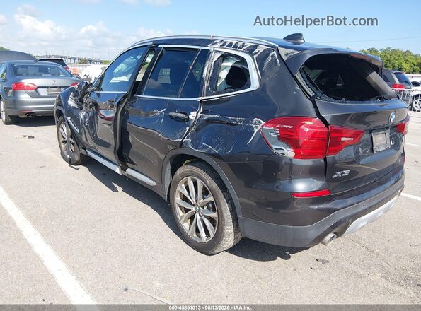 5UXTR7C50KLE98187 2019 BMW X3 Black Հետևի ձախ
