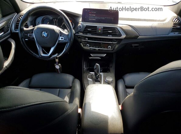 5UXTR7C50KLF23850 2019 BMW X3 White წინა პანელის ხედი