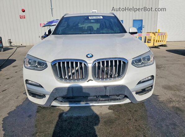 5UXTR7C50KLF23850 2019 BMW X3 White წინა ხედი