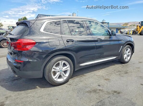 5UXTR7C50KLF23962 2019 BMW X3 Black Задня права чверть