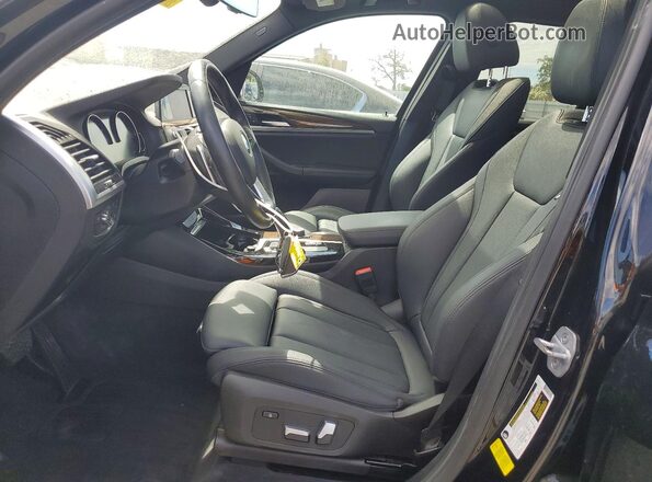 5UXTR7C50KLF23962 2019 BMW X3 Black Вид салону спереду