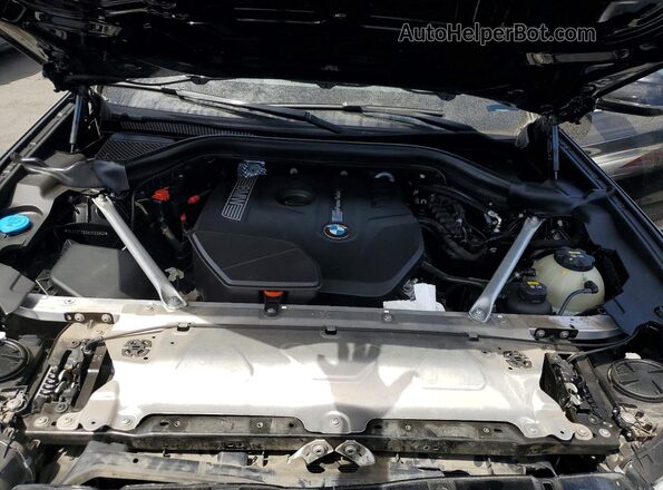 5UXTR7C50KLF23962 2019 BMW X3 Black Вид підкапотного простору