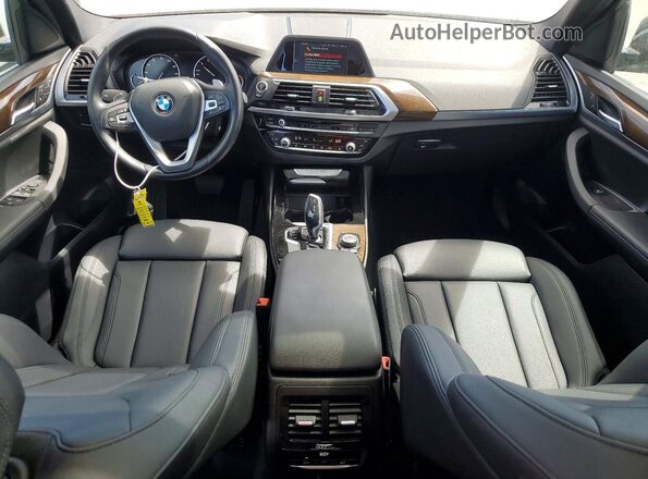 5UXTR7C50KLF23962 2019 BMW X3 Black Вид панелі приладів