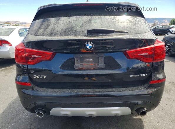 5UXTR7C50KLF23962 2019 BMW X3 Black Вид ззаду