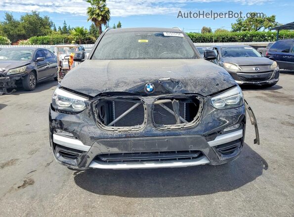 5UXTR7C50KLF23962 2019 BMW X3 Black Вид спереду