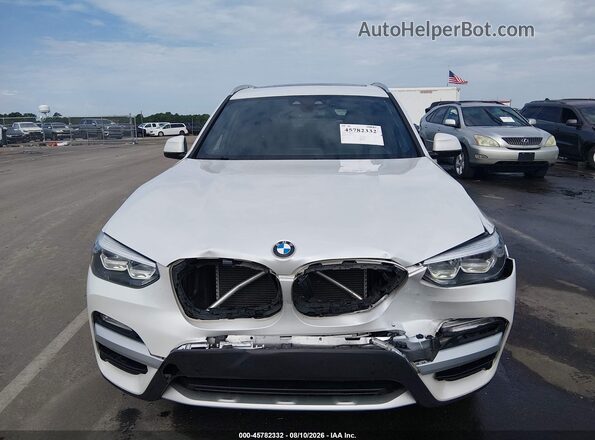 5UXTR7C50KLF25310 2019 BMW X3 White Widok z przodu