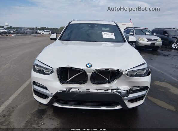 5UXTR7C50KLF25310 2019 BMW X3 White Widok zestawu wskaźników
