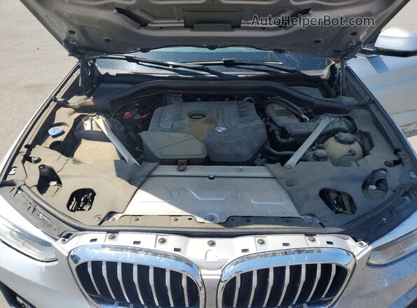 5UXTR7C50KLF30426 2019 BMW X3 Silver ძრავის განყოფილების ხედი