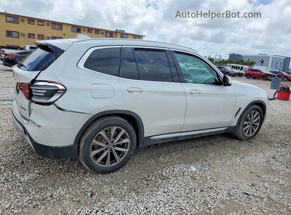 5UXTR7C51KLF26532 2019 BMW X3 White Trasero derecho