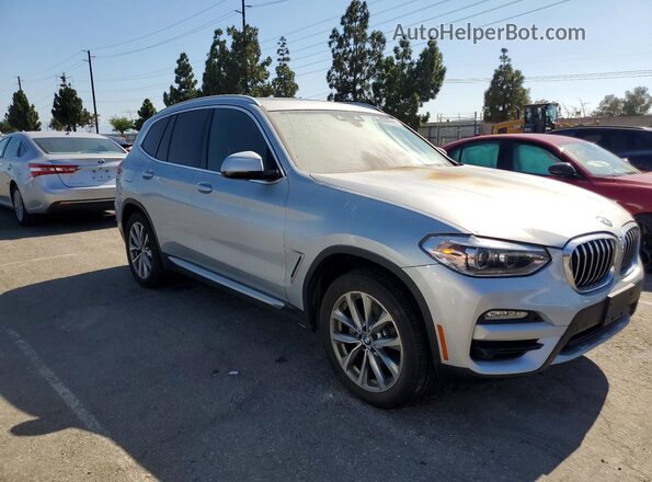 5UXTR7C51KLF31326 2019 BMW X3 Silver Przód prawy