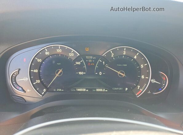 5UXTR7C52KLF28161 2019 BMW X3 White Вид щитка приладів