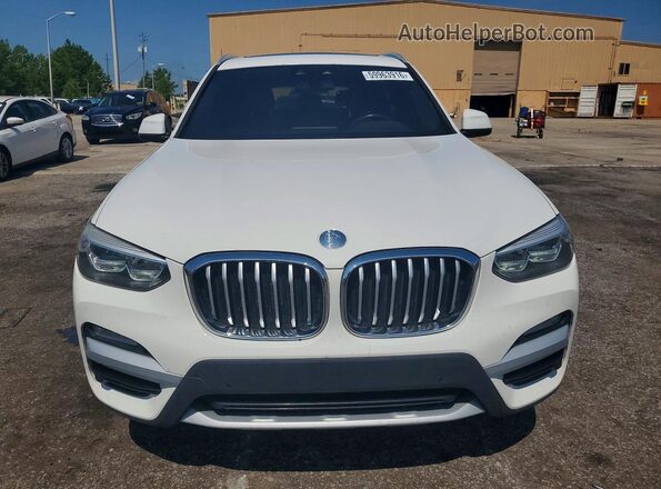 5UXTR7C52KLF28161 2019 BMW X3 White Вид спереду