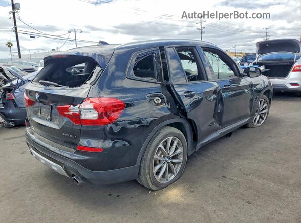 5UXTR7C52KLR45275 2019 BMW X3 Black Trasero derecho