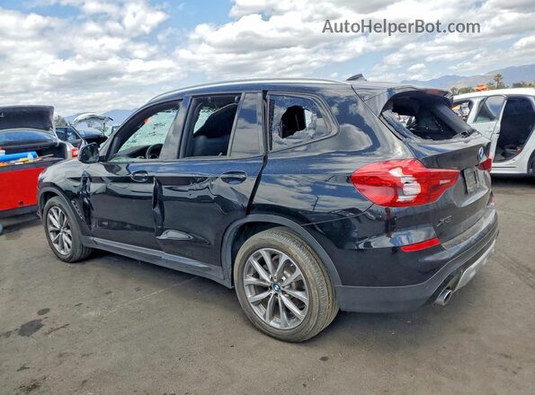 5UXTR7C52KLR45275 2019 BMW X3 Black Trasero izquierdo