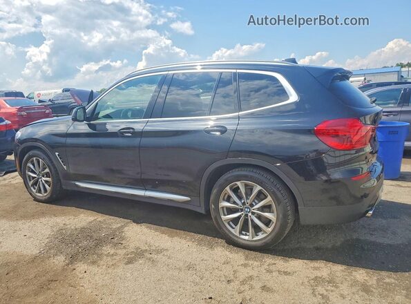 5UXTR7C52KLR53568 2019 BMW X3 Black Հետևի ձախ