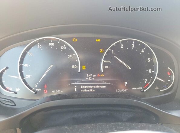 5UXTR7C52KLR53568 2019 BMW X3 Black Սարքավորումների վահանակի տեսք