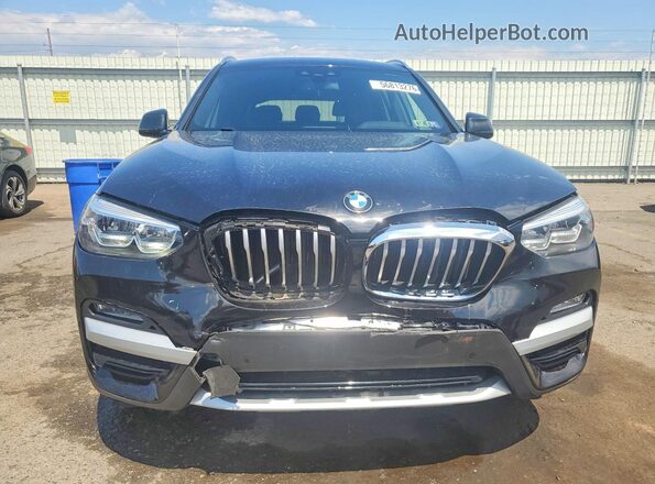 5UXTR7C52KLR53568 2019 BMW X3 Black Դիմացի տեսք