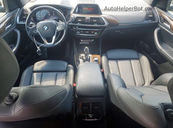 5UXTR7C52KLR53568 2019 BMW X3 Black Առջևի վահանակի տեսք