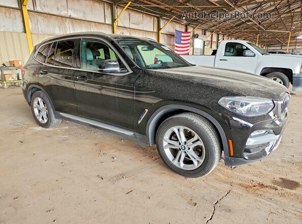 5UXTR7C52KLR53683 2019 BMW X3 Black Առջևի վահանակի տեսք