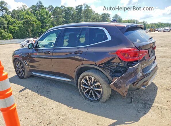 5UXTR7C53KLE94912 2019 BMW X3 Burgundy უკანა მარცხენა