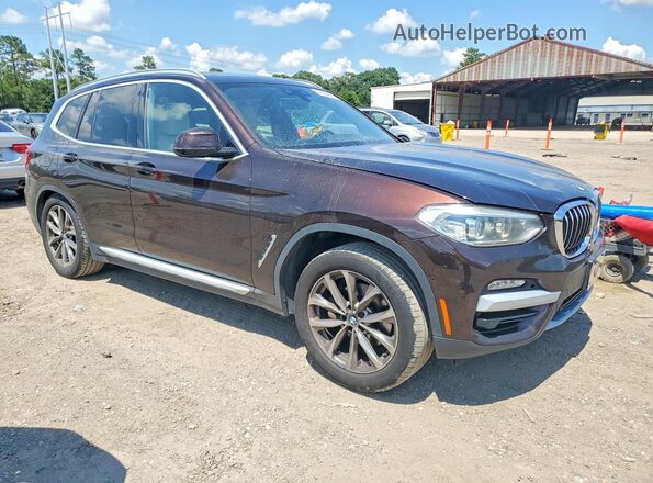 5UXTR7C53KLE94912 2019 BMW X3 Burgundy წინა მარჯვენა
