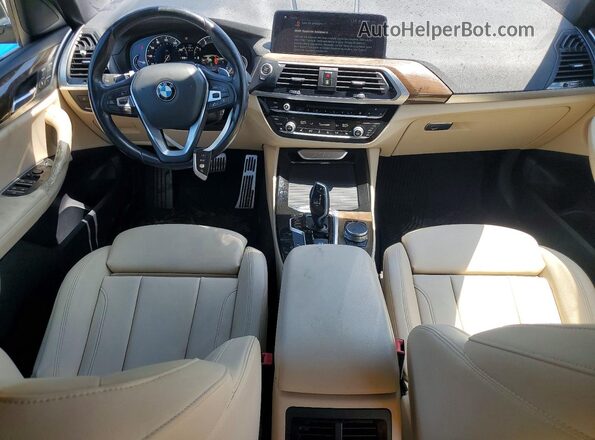 5UXTR7C53KLE94912 2019 BMW X3 Burgundy წინა პანელის ხედი