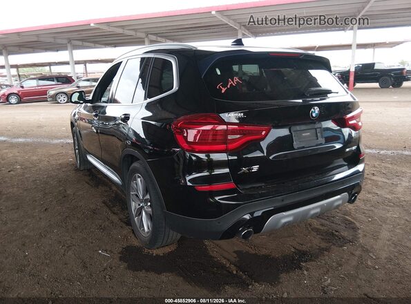 5UXTR7C53KLE96563 2019 BMW X3 Черный Задняя левая четверть